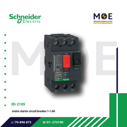 Schneider Motor Starter 1-1.6A | GV2ME06