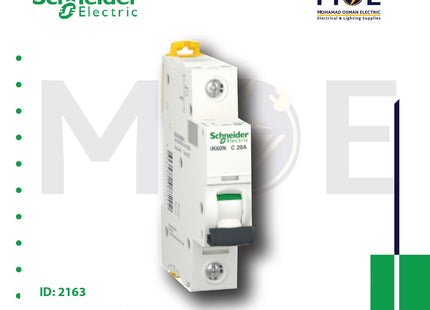 Schneider MCB ik60N 1P C 6KA 50A | A9K24150 | دجنتور كهرباء مفرد - قاطع كهربائي