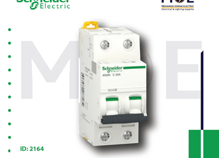 Schneider MCB ik60N 2P C 6KA 50A | A9K24250 | دجنتور كهرباء مجوز - قاطع كهربائي