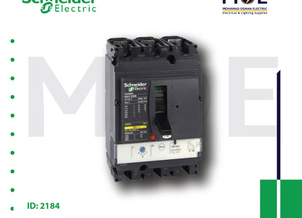 Schneider MCCB 3P3D TM200D NSX250B 25KA UPTO 630A Black | LV431111 | دجنتور صناعي ثلاثة فاز عياري