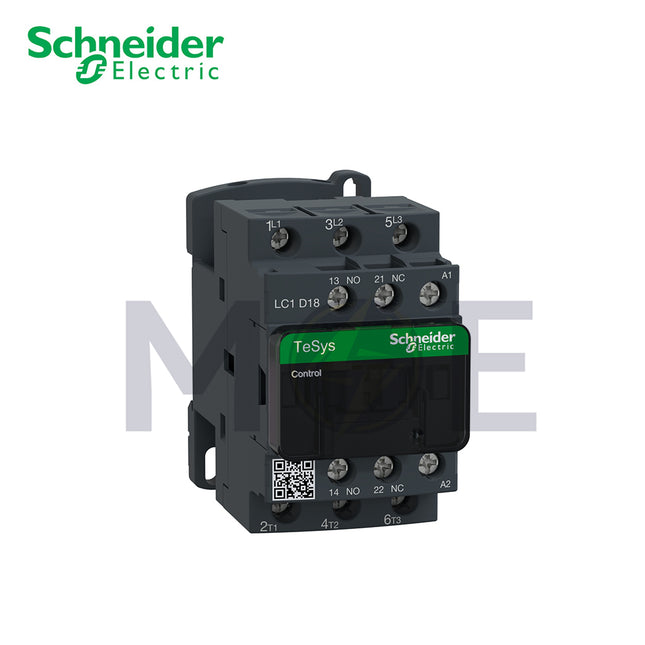 Schneider 18A (AC3), 32A (AC1), 3P,1N/O+1N/C, 220V AC | SHNDR-LC1D18M7 | كونتكتور