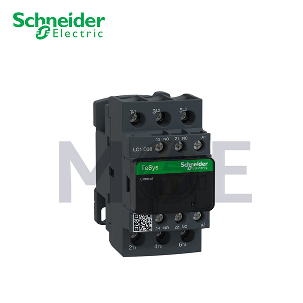 Schneider 38A (AC3), 50A (AC1), 3P,1N/O+1N/C, 220V AC | SHNDR-LC1D38M7 | كونتكتور