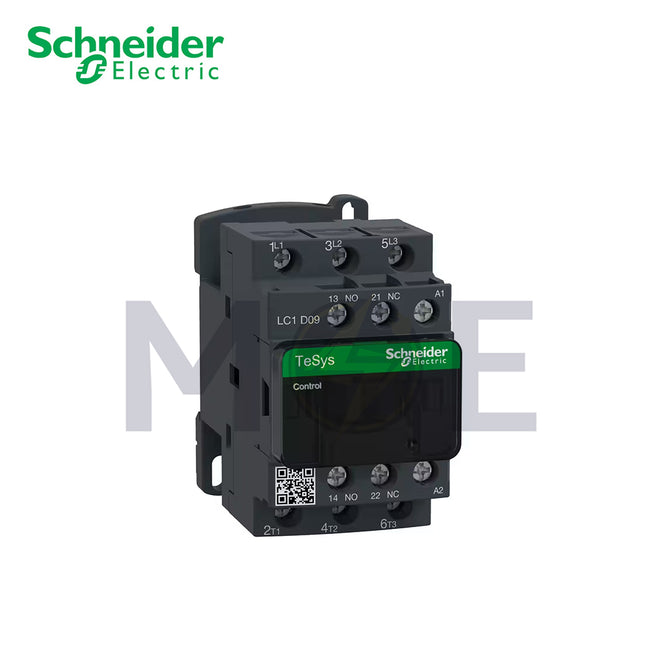 Schneider 9A (AC3), 25A (AC1), 3P,1N/O+1N/C, 220V AC | SHNDR-LC1D09M7 | كونتكتور