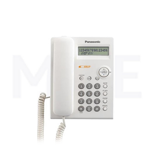Panasonic Landline Corded Desk phone LCD Display White | KX-TSC11MXW