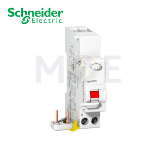 Schneider Acti9 Vigi iDPN 1P+N 25A 300mA AC | A9N21682 | دجنتور ديفرنسيال بلوك - قاطع كهرباء مع حماية تسريب الأرضي 