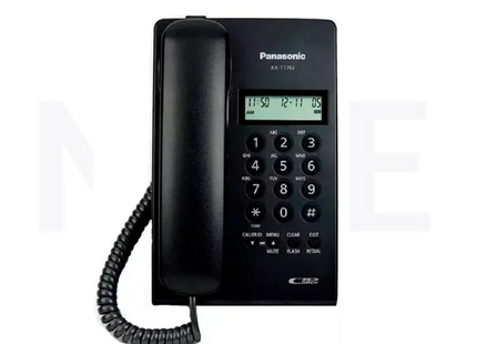 Panasonic Landline Corded Desk phone LCD Display Black | KX-7703SX