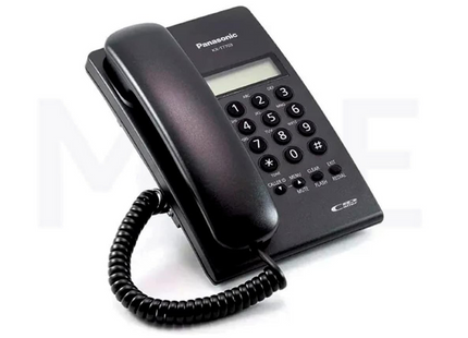 Panasonic Landline Corded Desk phone LCD Display Black | KX-7703SX