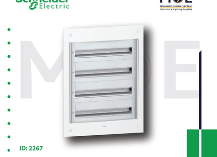 Schneider Pragma IP40 Flush Mount Distribution Board Without Door 570x780x95mm 4Rx24module 96module | PRA25424 | تابلو بلاستيك مخفي بدون غطا