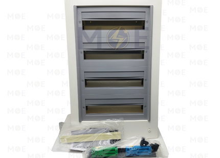 Schneider Pragma IP40 Flush Mount Distribution Board Without Door 456x780x86mm 4Rx18module 72module | PRA25418 | تابلو بلاستيك مخفي بدون غطا