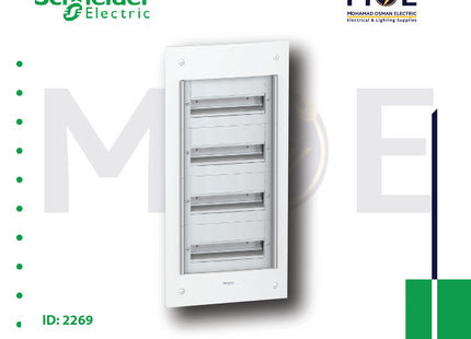Schneider Pragma IP40 Flush Mount Distribution Board Without Door 366x780x86mm 4Rx13module 52module | PRA25413 | تابلو بلاستيك مخفي بدون غطا