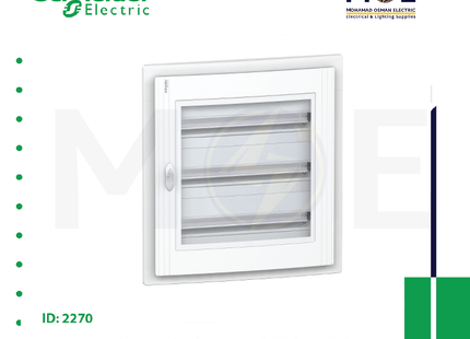 Schneider Pragma IP40 Flush Mount Distribution Board Without Door 570x630x95mm 3Rx24module 72module | PRA25324 | تابلو بلاستيك مخفي بدون غطا