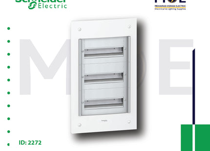 Schneider Pragma IP40 Flush Mount Distribution Board Without Door 366x630x86mm 3Rx13module 39module | PRA25313 | تابلو بلاستيك مخفي بدون غطا