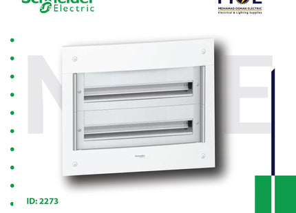Schneider Pragma IP40 Flush Mount Distribution Board Without Door 570x480x95mm 2Rx24module 48module | PRA25224 | تابلو بلاستيك مخفي بدون غطا