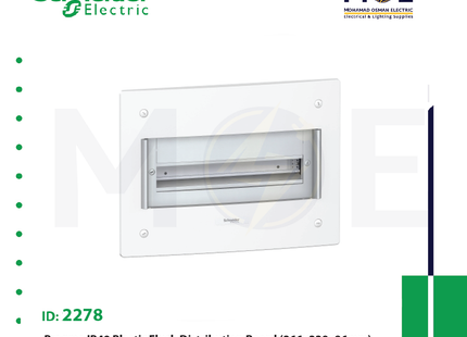 Schneider Pragma IP40 Flush Mount Distribution Board Without Door 366x330x86mm 1Rx13module 13module | PRA25113 | تابلو بلاستيك مخفي بدون غطا