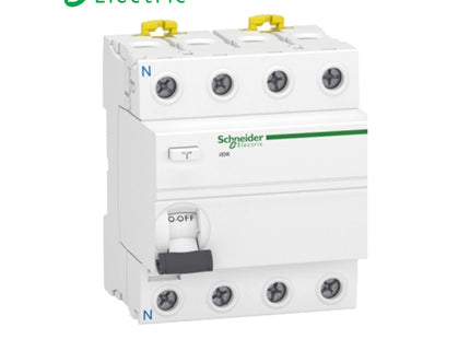 Schneider Acti9 iIDK RCCB AC-Type (IEC 61008) 4P 40A 30mA | A9R50440 | دجنتور ديفرنسيال - قاطع دفرنسيال