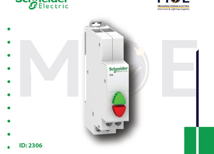 Schneider iPB modular Double Push Button Green/Red 1NO+1NC | A9E18034 | دجنتور كباس - زر تحكم كباس