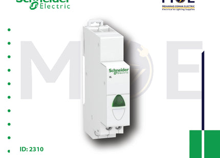 Schneider iIL Modular Signal Lamp Green 230V AC | A9E18321 | دجنتور اشارة اخضر