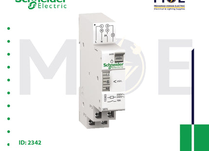Schneider MIN Timer 1 To 7 Minutes 230V AC 1C 16A | 15363 | تايمر درج