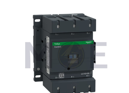 Schneider 150A (AC3), 200A (AC1),3P, 1NO + 1NC, 220V AC | SHNDR-LC1D150M7 | كونتكتور