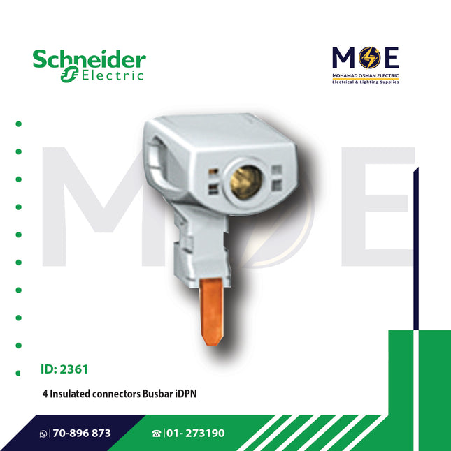 Schneider 4 Insulated connectors Busbar iDPN | 21098 Pck4