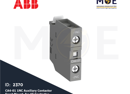 ABB CA4-01 1NC Auxiliary Contactor Front Mount For AF Contactor | 1SBN010110R1001 | مساعد كونتكتور - اكزليير