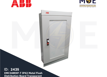 ABB EMC348RXF/T IP42 FM Transp. Door +N+E 690x420x132mm 3Rx16module 48mod. | تابلو حديد مخفي غطا شفاف