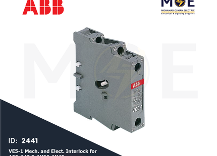 ABB VE5-1 Mech. & Elect. Interlock For A09-A40 & AX06-AX40 | 1SBN030110R1000 | انترلوك