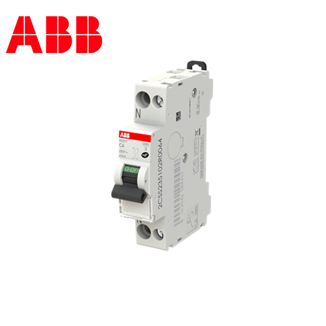 ABB MCB SN201T C06 1P+N 3kA 6A DPN | 2CSS235102R0064