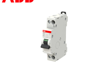 ABB MCB SN201 C40 1P+N 6kA 40A DPN | 2CSS255101R0404 | دجنتور مجوز بقطبين وحيادي - قاطع كهربائي ثنائي القطب مع حيادي