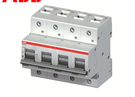 ABB MCB S804B C100 4P 16kA 100A | 2CCS814001R0824 | دجنتور صناعي على سكة