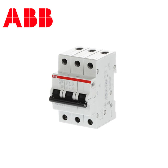 ABB MCB SH203T C20 3P 3kA 20A | 2CDS233001R0204 | دجنتور كهرباء ثلاثة فاز