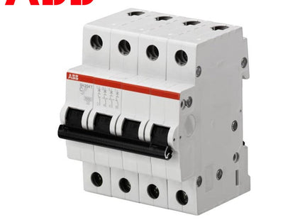 ABB MCB SH204T C16 4P 3kA 16A | 2CDS234001R0164 | دجنتور كهرباء ثلاثة فاز مع نتر - قاطع كهربائي رباعي