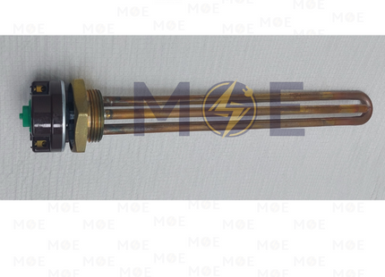 Reco Electric Water Straight Heating Element on Brass Screw +Automatic Unipolar Thermostat 800W | رزستانس قازان مع اوتوماتيك