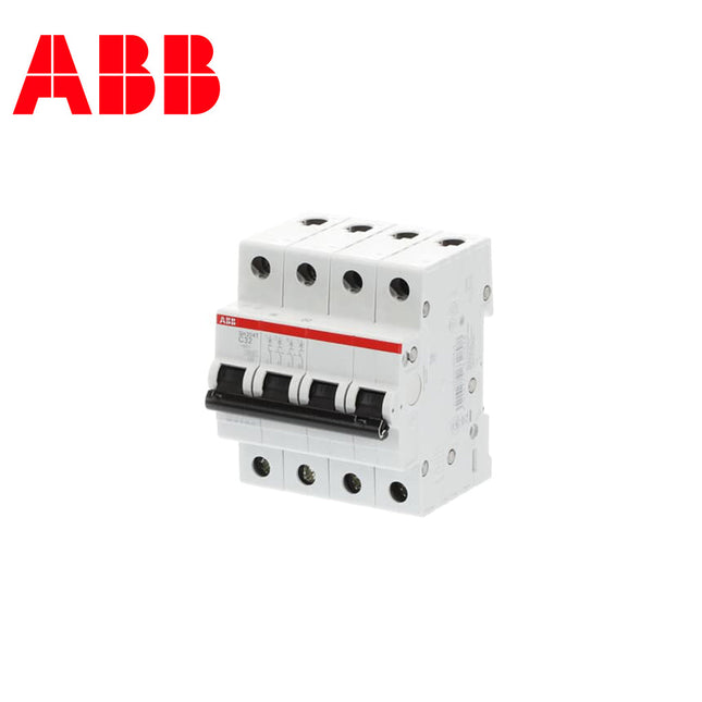 ABB MCB SH204T C32 4P 3kA 32A | 2CDS234001R0324 | دجنتور كهرباء ثلاثة فاز مع نتر - قاطع كهربائي رباعي