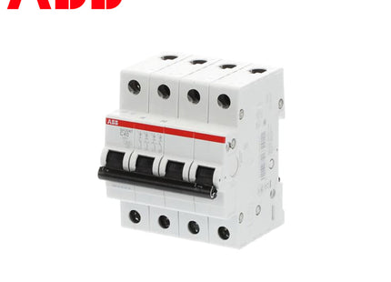 ABB MCB SH204T C40 4P 3kA 40A | 2CDS234001R0404 | دجنتور كهرباء ثلاثة فاز مع نتر - قاطع كهربائي رباعي