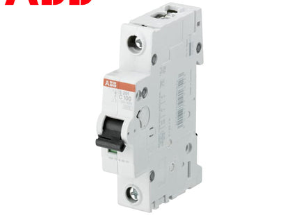 ABB MCB S201 C100 1P 6kA 100A | 2CDS251001R0824 | دجنتور كهرباء مفرد - قاطع كهربائي