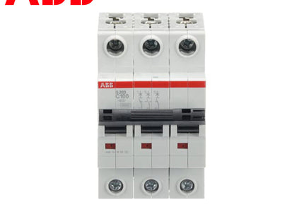 ABB MCB S203 C100 3P 6kA 100A | 2CDS253001R0824 | دجنتور كهرباء ثلاثة فاز