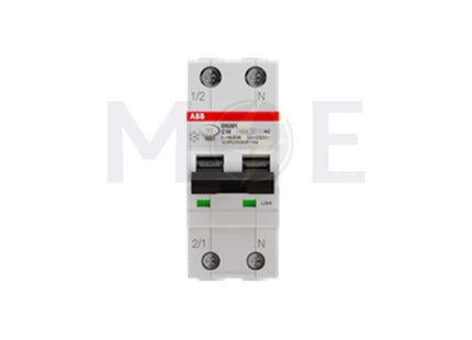 ABB RCBO DS201 C16 AC30 1P+N 30mA 16A | ABE-2CSR255040R1164 | دجنتور ديفرنسيال حماية مزدوجة - قاطع دفرنسيال مع حماية من الحمل الزائد