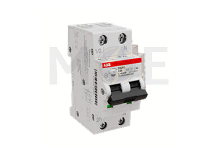 ABB RCBO DS201 C20 AC30 1P+N 30mA 20A | ABE-2CSR255040R1204 | دجنتور ديفرنسيال حماية مزدوجة - قاطع دفرنسيال مع حماية من الحمل الزائد