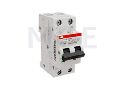 ABB RCBO DS201 C25 AC30 1P+N 30mA 25A | ABE-2CSR255040R1254 | دجنتور ديفرنسيال حماية مزدوجة - قاطع دفرنسيال مع حماية من الحمل الزائد