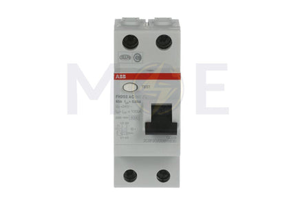 ABB RCCB FH202AC-63/0.03 2P 30mA 63A | ABE-2CSF202006R1630 | دجنتور ديفرنسيال - قاطع دفرنسيال
