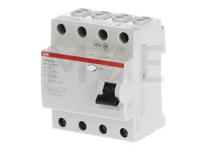 ABB RCCB FH204AC-25/0.03 4P 30mA 25A | ABE-2CSF204006R1250 | دجنتور ديفرنسيال - قاطع دفرنسيال