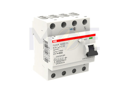 ABB RCCB FH204AC-63/0.3 4P 300mA 63A | ABE-2CSF204006R3630 | دجنتور ديفرنسيال - قاطع دفرنسيال