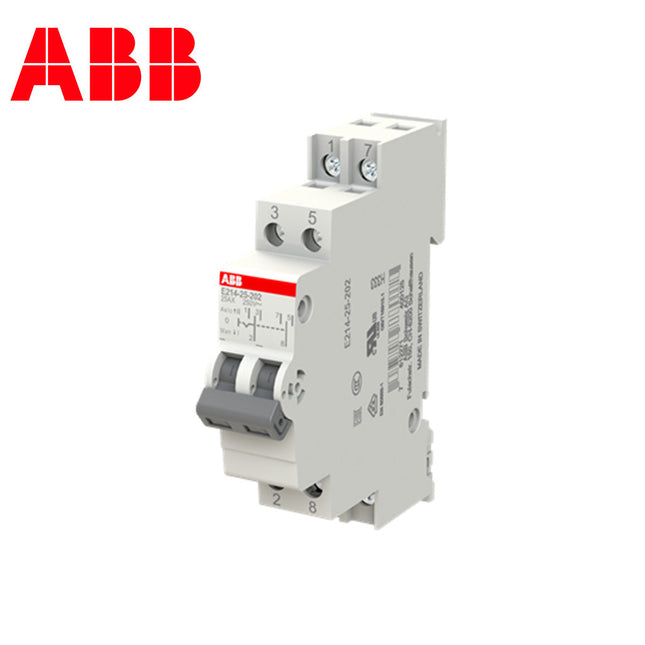 ABB Disjoncteur E214-25-202 Group Switch 1-0-2 25A 2CO 1module | ABX-2CCA703031R0001 | دجنتور هاوس - قاطع تحويل كهرباء