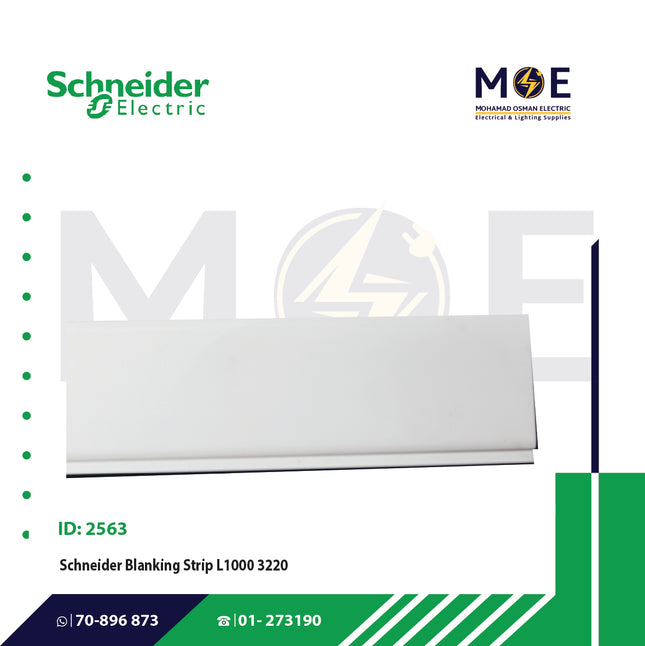 Schneider Blanking Strip For Distribution Board 55module L1000 | 03220