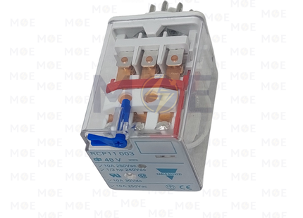 Carlo Gavazzi Industrial Relay 11Pin 3x10A 48V DC | RCP1100348VDC | ريليه