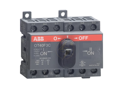 ABB OT40F3C Change Over Switch 3P (23-40A) 400V Din-Mount | ABF-1SCA104913R1001 | هاوس يدوي على سكة
