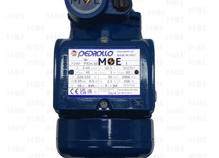 Pedrollo Water Pump with peripheral impeller 0.5HP | PKM 60 | موتور مياه