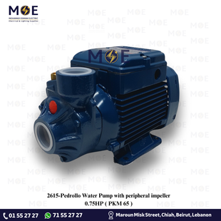 Pedrollo Water Pump with peripheral impeller 0.75HP | PKM 65 | موتور مياه