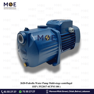 Pedrollo Water Pump Multi-stage centrifugal 1HP | PE2017-4CPM 100 | موتور مياه بلاستيك صامت